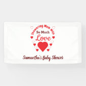 Zo veel liefdesBaby shower Spandoek (Horizontaal)