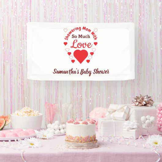 Zo veel liefdesBaby shower Spandoek (Feest)