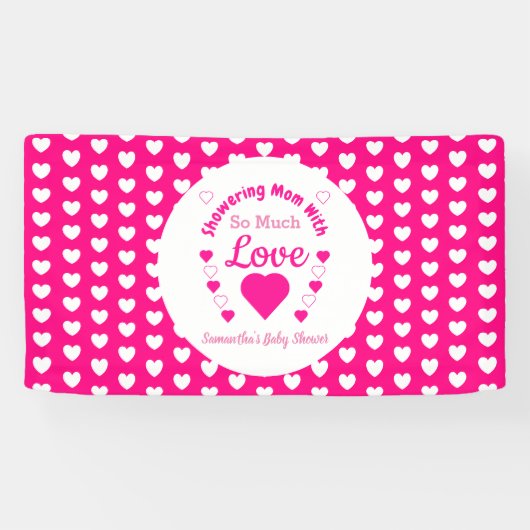 Zo veel liefdesBaby shower Spandoek (Horizontaal)