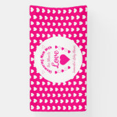 Zo veel liefdesBaby shower Spandoek (Verticaal)