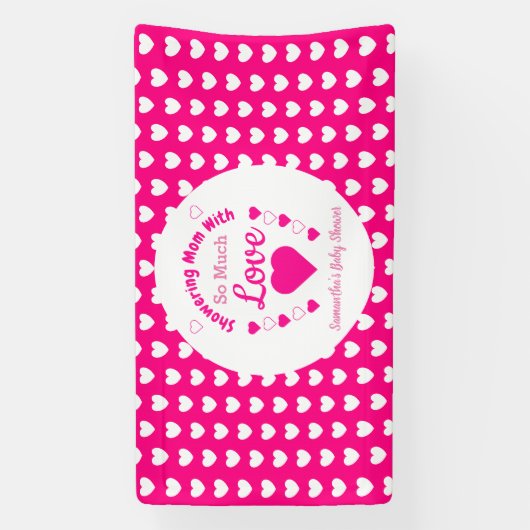 Zo veel liefdesBaby shower Spandoek (Verticaal)