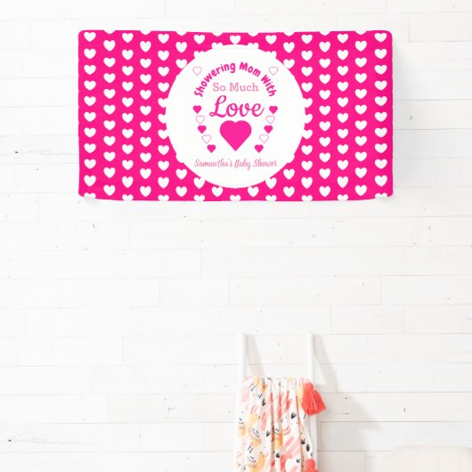 Zo veel liefdesBaby shower Spandoek (Insitu)