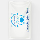 Zo veel liefdesBaby shower Spandoek (Verticaal)