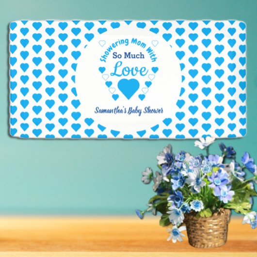 Zo veel liefdesBaby shower Spandoek
