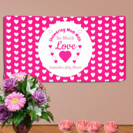 Zo veel liefdesBaby shower Spandoek