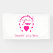 Zo veel liefdesBaby shower Spandoek (Horizontaal)