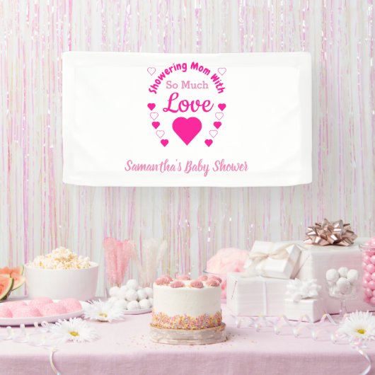 Zo veel liefdesBaby shower Spandoek (Feest)