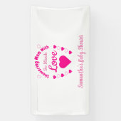 Zo veel liefdesBaby shower Spandoek (Verticaal)