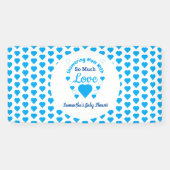 Zo veel liefdesBaby shower Spandoek (Horizontaal)
