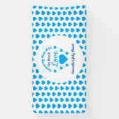 Zo veel liefdesBaby shower Spandoek (Verticaal)