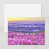 Zo veel mensen houden van je Motivatie kunst afdru Feestdagenkaart (Voorkant / Achterkant)