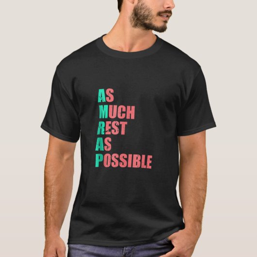 Zo veel mogelijk rust AMRAP Grappig Trendy Tank T (Voorkant)