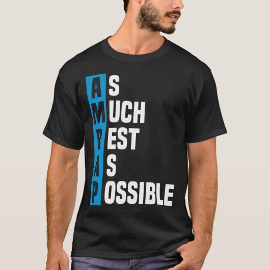 Zo veel mogelijk rust zeggen AMRAP T-shirt (Voorkant)