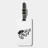 Zo veel nar, zo kleine time bergbekke bagagelabel (Voorkant verticaal)