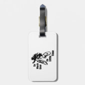 Zo veel nar, zo kleine time bergbekke bagagelabel (Achterkant verticaal)