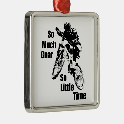 Zo veel nar, zo kleine time bergbekke metalen ornament (Rechts)