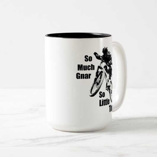 Zo veel nar, zo kleine time bergbekke tweekleurige koffiemok (Voorkant rechts)