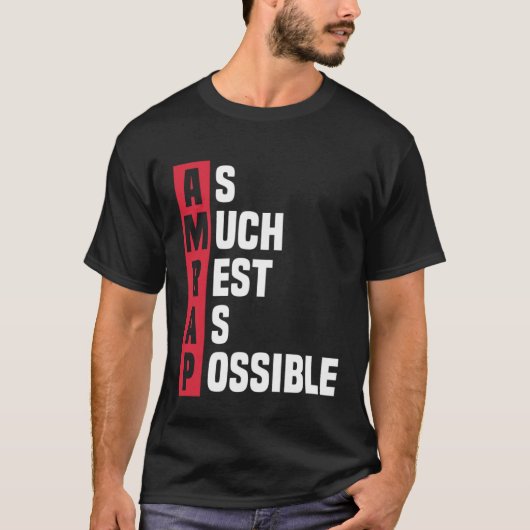 Zo veel rust mogelijk AMRAP Trendy 1 T-shirt (Voorkant)