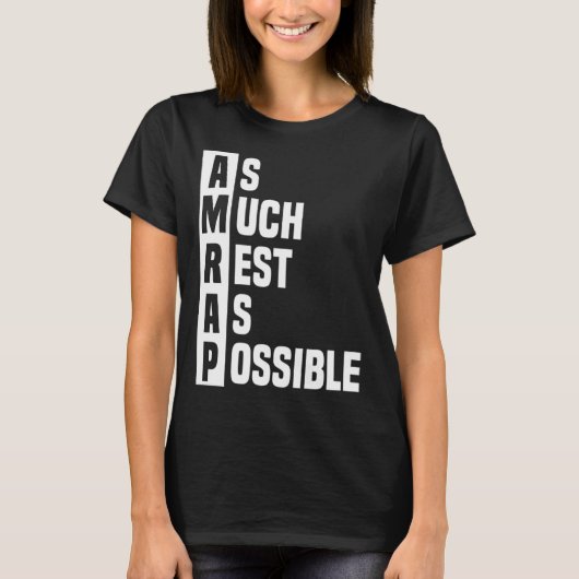 Zo veel rust mogelijk AMRAP Trendy 2 T-shirt (Voorkant)