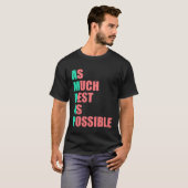 Zo veel rust mogelijk AMRAP Trendy 3 T-shirt (Voorkant volledig)