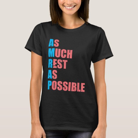 Zo veel rust mogelijk AMRAP trendy T-shirt (Voorkant)