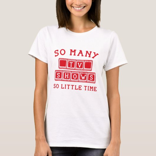 Zo veel tv-Shows T-shirt (Voorkant)