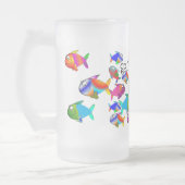 "Zo veel vis" Cat Lovers Gifts Matglas Bierpul (Links)