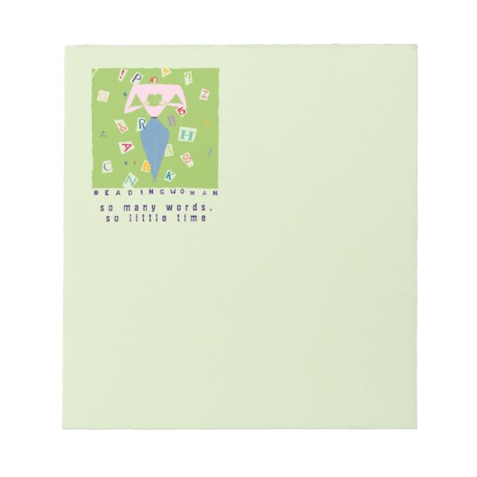 Zo veel woorden lezen, zo weinig tijd notitieblok (Voorkant)