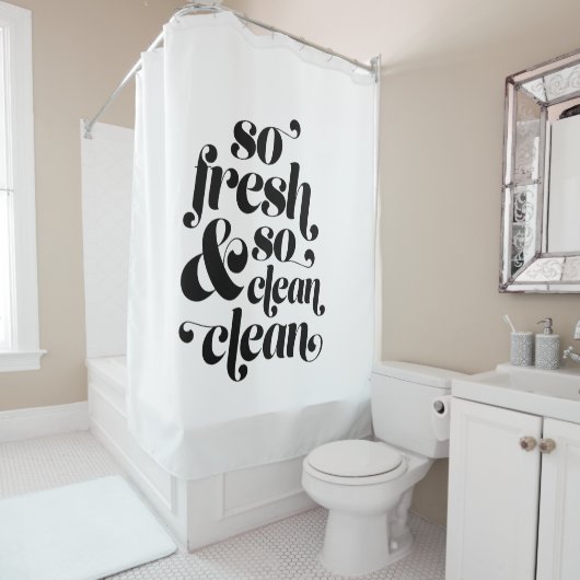 Zo verfrist en zo schoon douchereilijn douchegordijn (In situ)