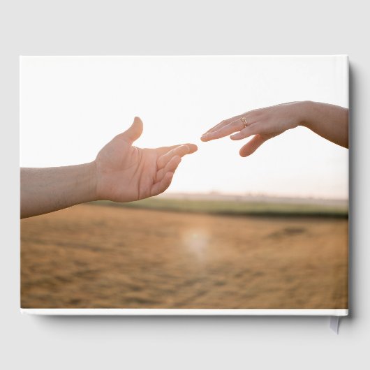 Zo verliefd bruiloft foto gastenboek (Achterkant)