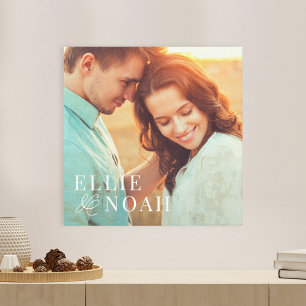 Zo Verliefd Persoonlijke Foto Ingepakt Canvas Afdruk