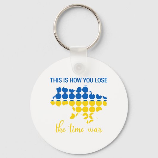 Zo verlies je de tijd van oorlog sleutelhanger (Voorkant)