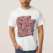 Zo vers, zo schoon rood/wit t-shirt (Voorkant)