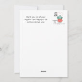 Zo verschillend, perfect samen – Schattig liefdesk Feestdagenkaart (Achterkant)