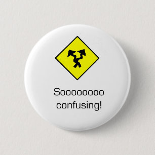 Zo verwarrend ronde button 5,7 cm