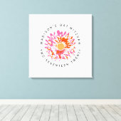 ZO vleermuis mitzvah teken in geheugenbord Canvas Afdruk (Insitu (Houten vloer))