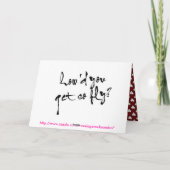 ZO VLIEG AFRIKAANS-AMERIKAANS-MOEDERDAG-KAART KAART (Achterkant)