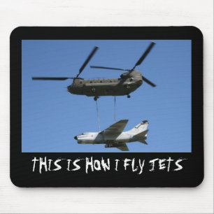 Zo vlieg ik Jets mousepad Muismat