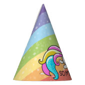 Zo vloeiend meowgical Cute Unicorn kat glitter Feesthoedjes (Links)