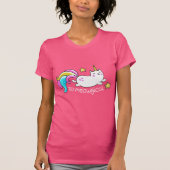 Zo vloeiend meowgical Cute Unicorn kat glitter T-shirt (Voorkant)