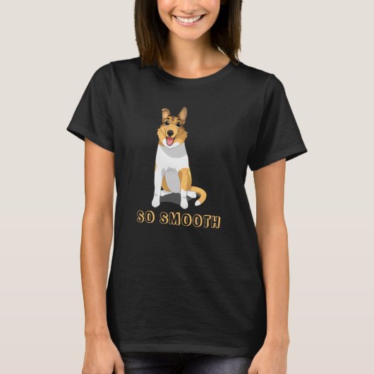Zo vloeiend, vloeiende collie Dog T-shirt (Voorkant)