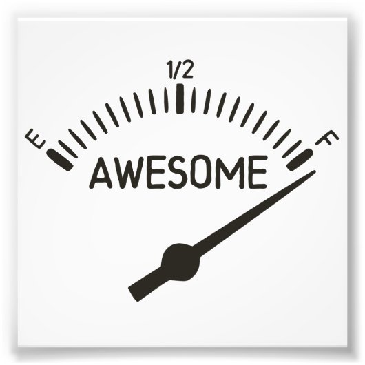 Zo vol van Geweldige kooi Foto Afdruk (Voorkant)