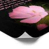 Zo vrij als de wind waait... Floral/Poem Poster (Hoek)