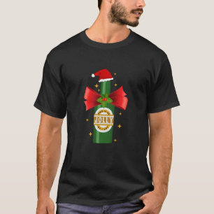 Zo vrolijk als ik word Kerstman Bier Hoed Sarcasti T-shirt