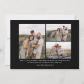 Zo vrolijk modern elegant kerstscript feestdagenkaart (Achterkant)