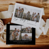 Zo vrolijk modern elegant kerstscript feestdagenkaart