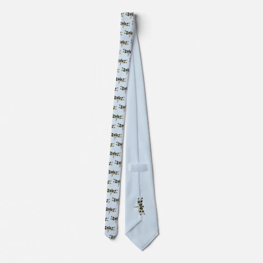 Zo vul Dragonfly op blauw Stropdas (Achterkant)