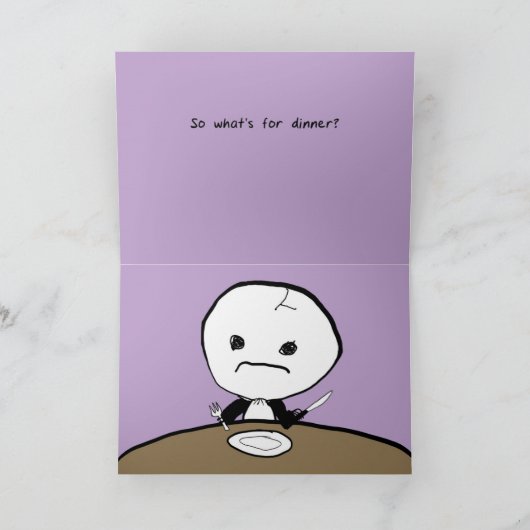 Zo wat voor de Kaart van het Diner is (Binnen)