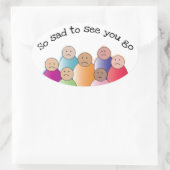 Zo zacht ovale sticker (Tas)