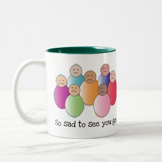 Zo zacht tweekleurige koffiemok (Links)